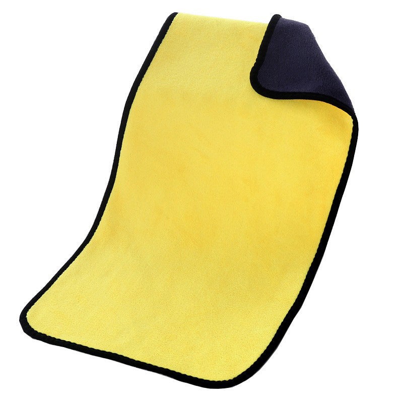 Car Towel Rag, Two-Color Double-Sided Ultra-High-Density Towel, Thickened Absorbent Coral Fleece Cleaning Car Wash Towel, Car Wiping Towel - Image 1